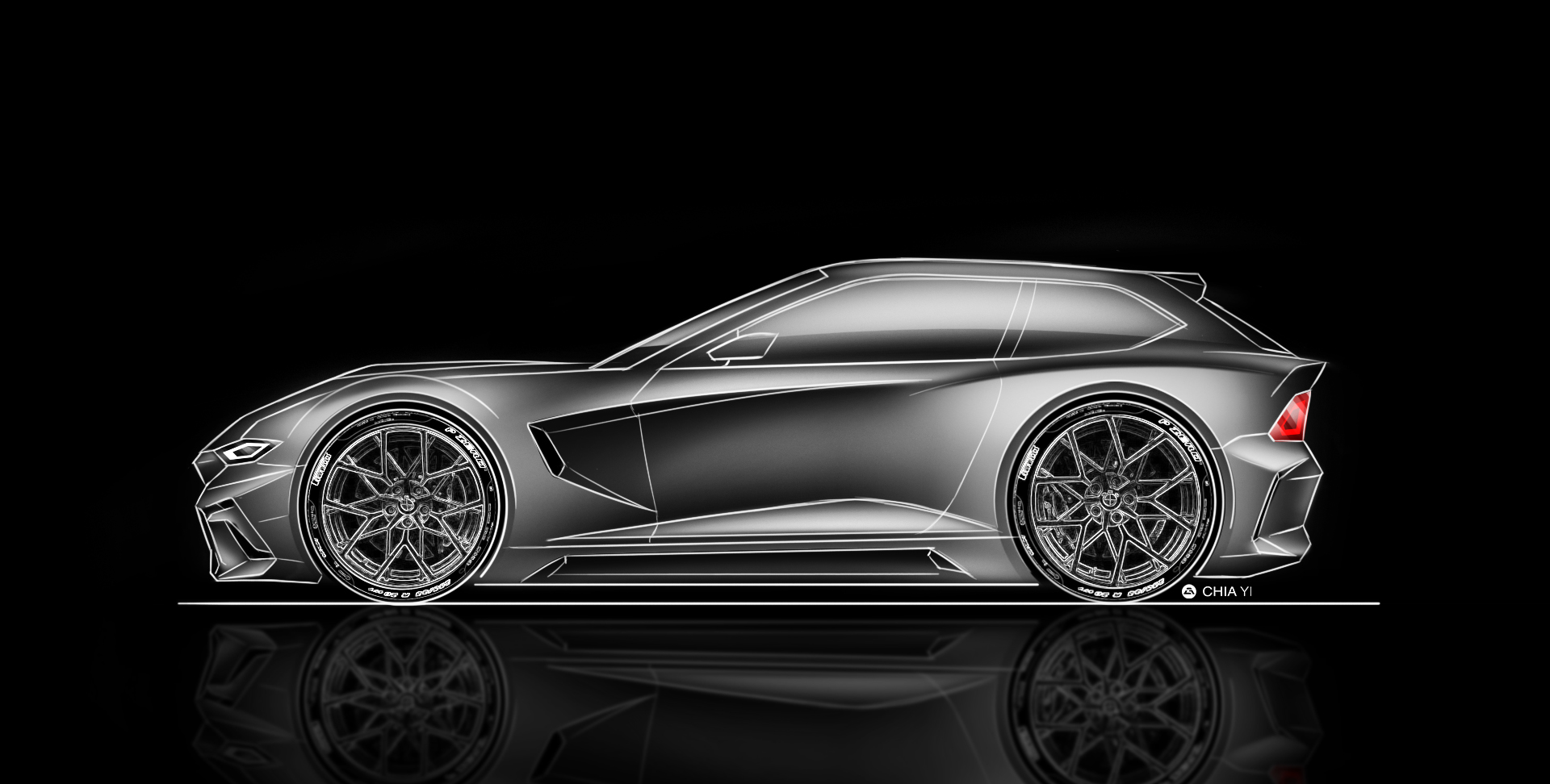 BMW M Coupé — Side Sketch